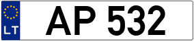 Trailer License Plate